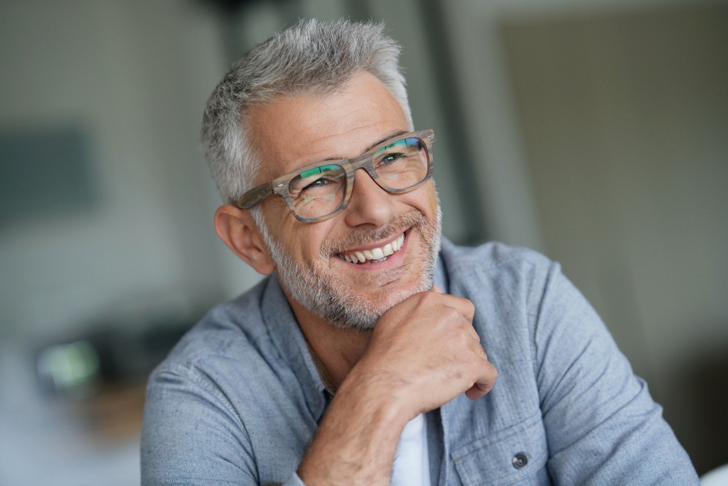 smiling man